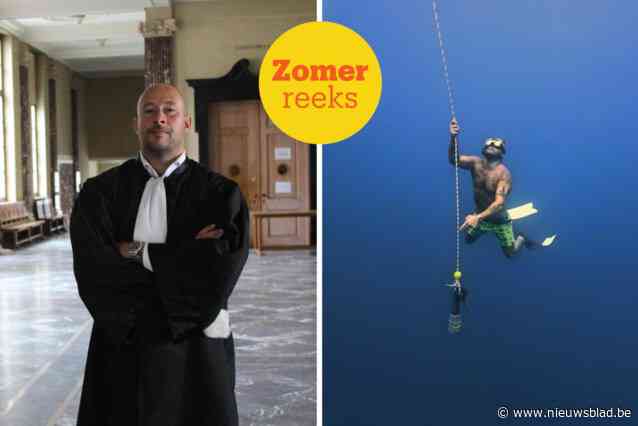 Liefde voor de zee doet advocaat Thomas Vandemeulebroucke (43) freediven: “Op 20 meter diepte raak je beter niet in paniek”