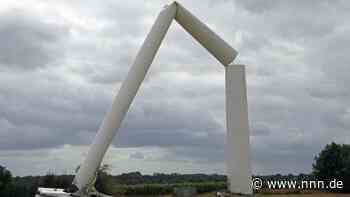 Heftige Böe lässt Windrad bei Gnoien zusammenbrechen