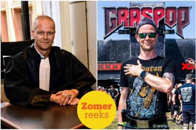 Onder de toga van procureur Jochen (45) gaat een metalhead schuil: “Mijn jaarlijkse afspraak met Graspop is heilig”
