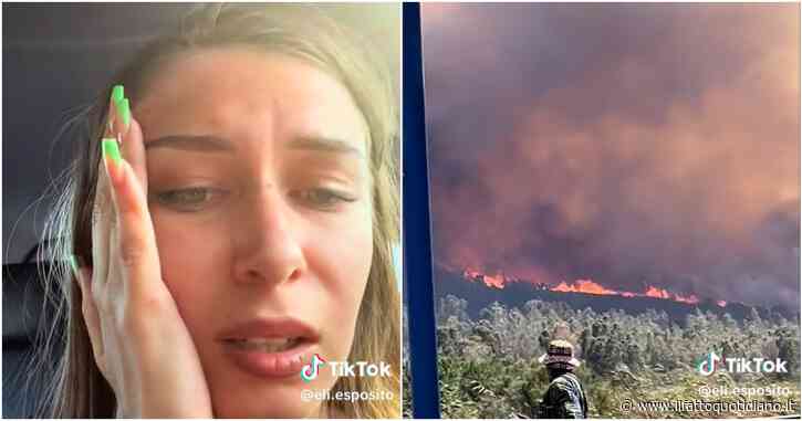 La tiktoker Elisa Esposito tra gli sfollati per gli incendi in Sardegna: “Primo giorno di vacanza, un incubo”. Lo sfogo sui social – Video