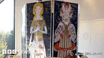 Billionaire art taken down after complaints