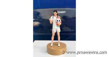 3D-gedruckte Figuren, hinter denen die Sportler bei der Chengdu Universiade her sind