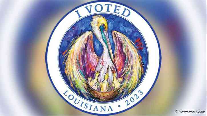 Louisiana shows off new 'I Voted' sticker design