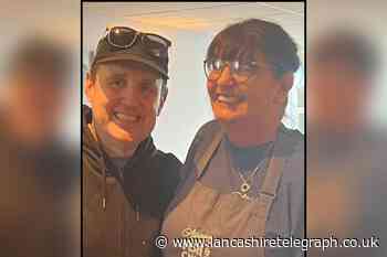 Peter Kay descends on Morecambe fish and chip shop