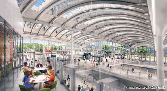 HS2 super-hub station at Old Oak Common recognised as outstanding for environmental designs