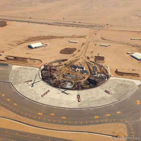 Drone video reveals construction progress on Saudi airport by Foster + Partners