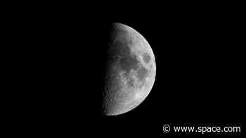 Stay up late to see the half-lit moon during its last quarter phase tonight