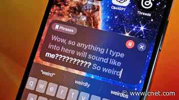 You Can Clone Your Own Voice Using AI on iOS 17. Here's How     - CNET
