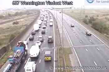 LIVE: A13 closed near Rainham after lorry 'hits bridge'