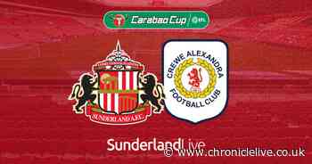 Sunderland vs Crewe Alexandra LIVE: Team news and updates as Black Cats kick off Carabao Cup bid