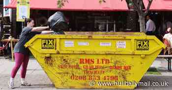 Hundreds of Brits are tuning in to a live-stream - of a rubbish skip on a London street