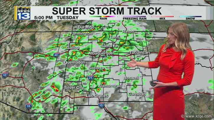 New Mexico sees one more stormy day before drier mid-week