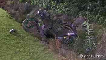 Motorcyclist crashes into soybean field during high-speed chase in Sampson County
