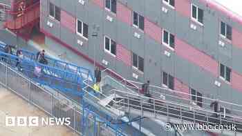Bibby Stockholm: Boarding begins on the barge