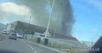 Live: Whitchurch fire as dark plumes of smoke seen for miles above sports centre