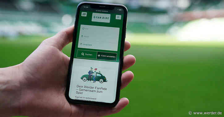 Mit "FanRide" zum Spiel: Neues Mitfahrportal für Werder-Fans