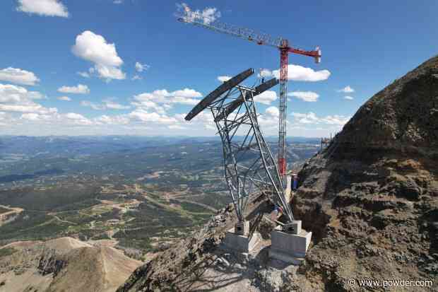 Big Sky's New Lone Peak Tram Nears Completion With Tower Installation