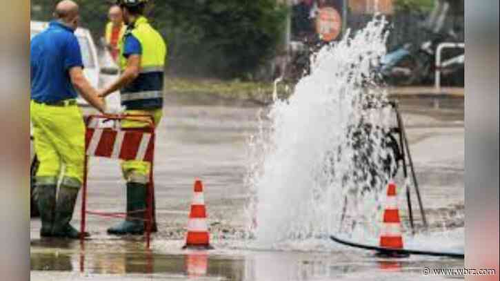 Zachary suburb to be out of water until further notice due to mainline rupture