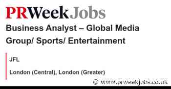 JFL: Business Analyst – Global Media Group/  Sports/ Entertainment