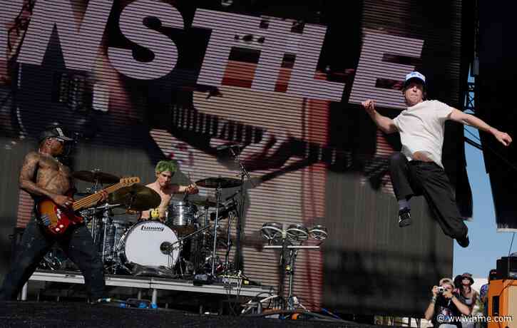 Watch Turnstile throw the first pitch at the Baltimore Orioles game