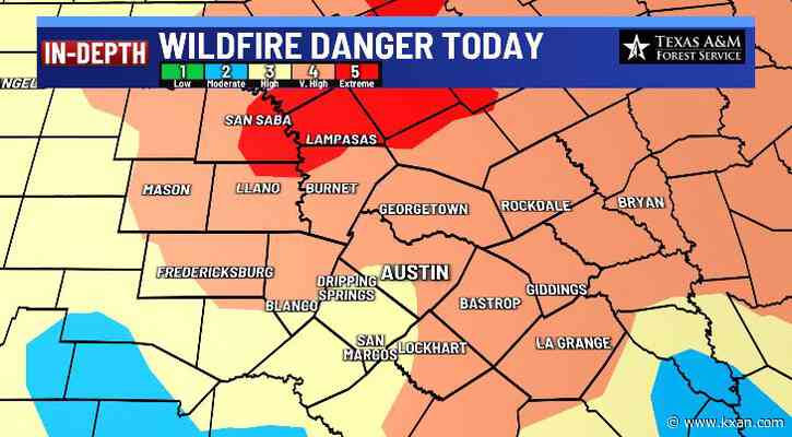 Extreme fire danger as Austin tallies another heat record