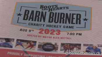 NHL players hit the ice at annual Barn Burner charity hockey game