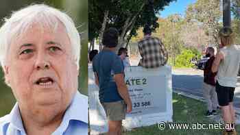 'Storm in a tea cup': Clive Palmer says resort revamp on track as locked-out tradies line up to collect tools