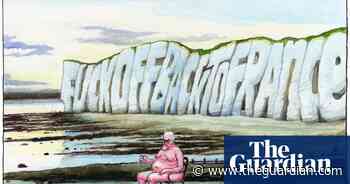 Steve Bell on Lee Anderson and the Bibby Stockholm barge – cartoon