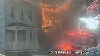 6 people, 2 dogs displaced by two-alarm fire in downtown Portsmouth