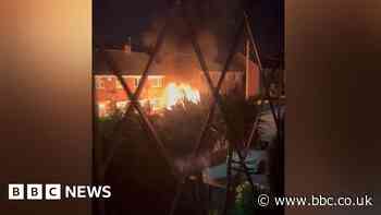 Motorhome set ablaze and shots fired in village near Doncaster