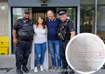 Woman thanks police for using blue lights to save dad's life