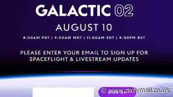 Virgin Galactic's first space tourism flight is set to take off TODAY as mother and daughter who won free tickets join British ex-Olympian, 80, paying $250,000