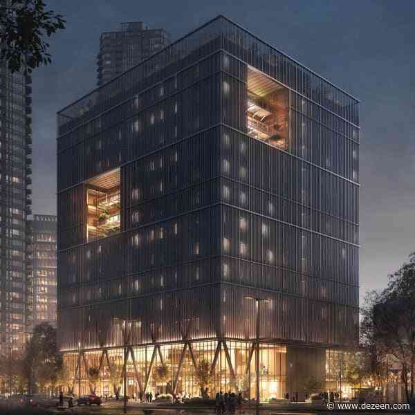Dowen Farmer designs cubic ten-storey tower for ghost kitchens