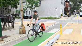 Protected bike lanes, slowed speed limits come to street in Ukrainian Village