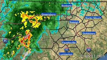 LIVE RADAR: Rain moving into Triangle under severe weather risk