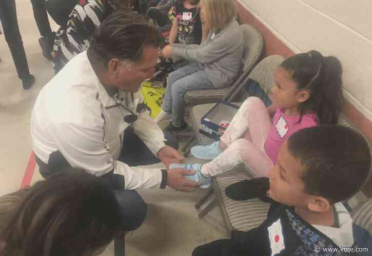 Gift a new pair of shoes to a kid in need by donating to KRQE Cares