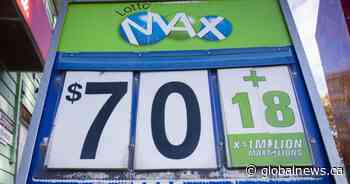 $70M Lotto Max jackpot ticket ‘officially declared unclaimed,’ OLG says
