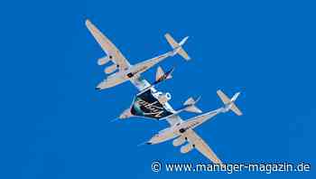 Virgin Galactic fliegt 3 Touristen ins All