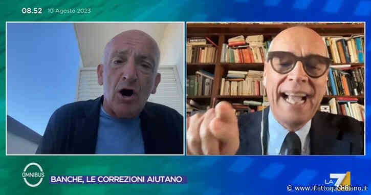 Tassa extraprofitti, lite Giacalone-Sisto: “State zitti per una settimana e tirate fuori il testo”, “La sua lezioncina è imprudente”. Su La7