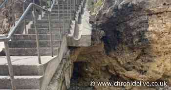 Unsafe steps at Sunderland beach closed off due to coastal erosion