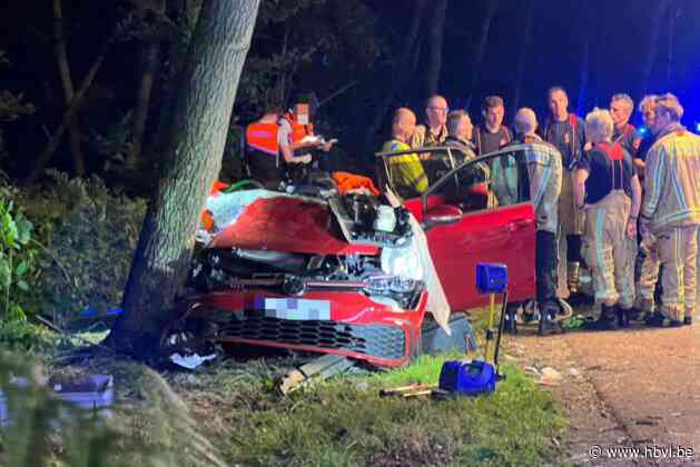 Brandweer moet jongeman bevrijden na zware klap in Diepenbeek