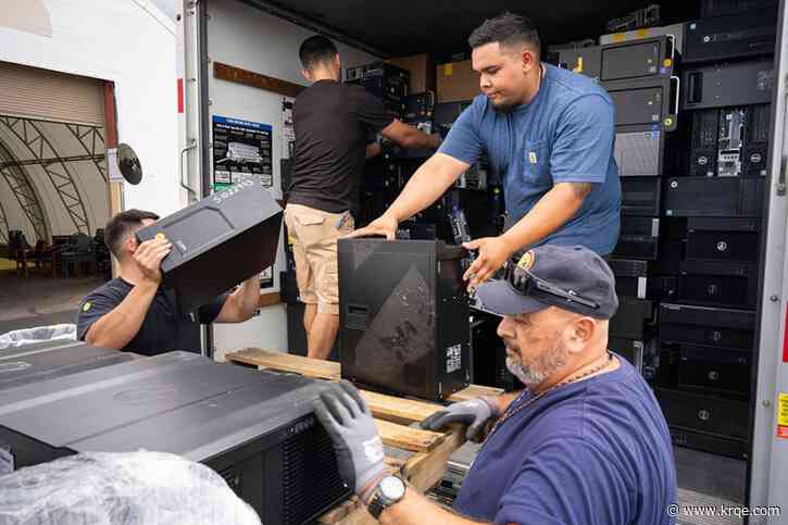 Sandia National Laboratories donated hundreds of computers to schools