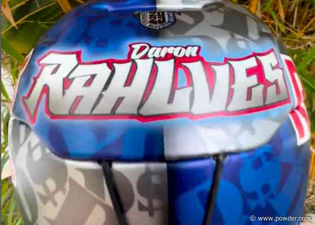 Daron Rahlves Shows Off Sleek New Red Bull Helmet