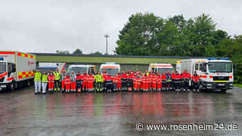 Rosenheimer Hilfsorganisationen üben gemeinsam in Tuntenhausen