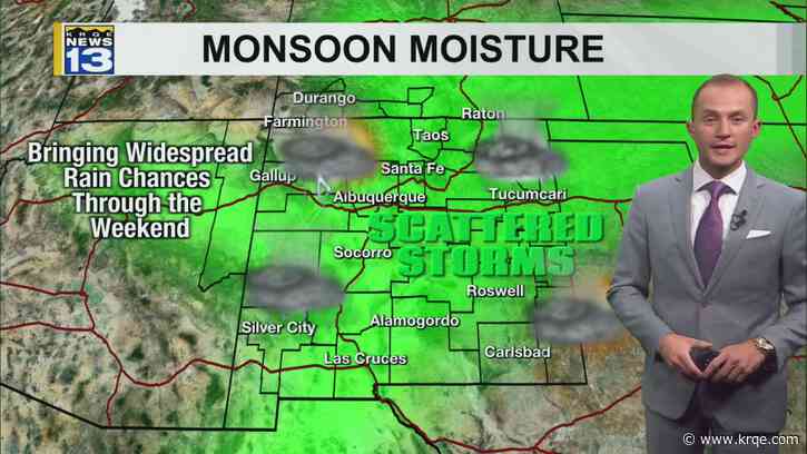 Thunderstorm chances increase into the weekend