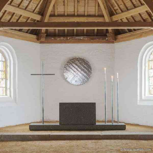 Ronan Bouroullec creates pared-back furnishings for 17th-century chapel in Brittany