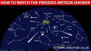 How to see the Perseid meteor shower from the UK as it peaks on Saturday night - with up to 100 shooting stars flying overhead every hour