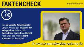 Faktencheck: Ukrainischer Außenminister hat nicht mit Krieg gedroht