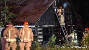 Abandoned cabin catches fire in Barrie's south end