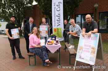Löhne: gemeinschaftliches Frühstücken bei Live-Musik
